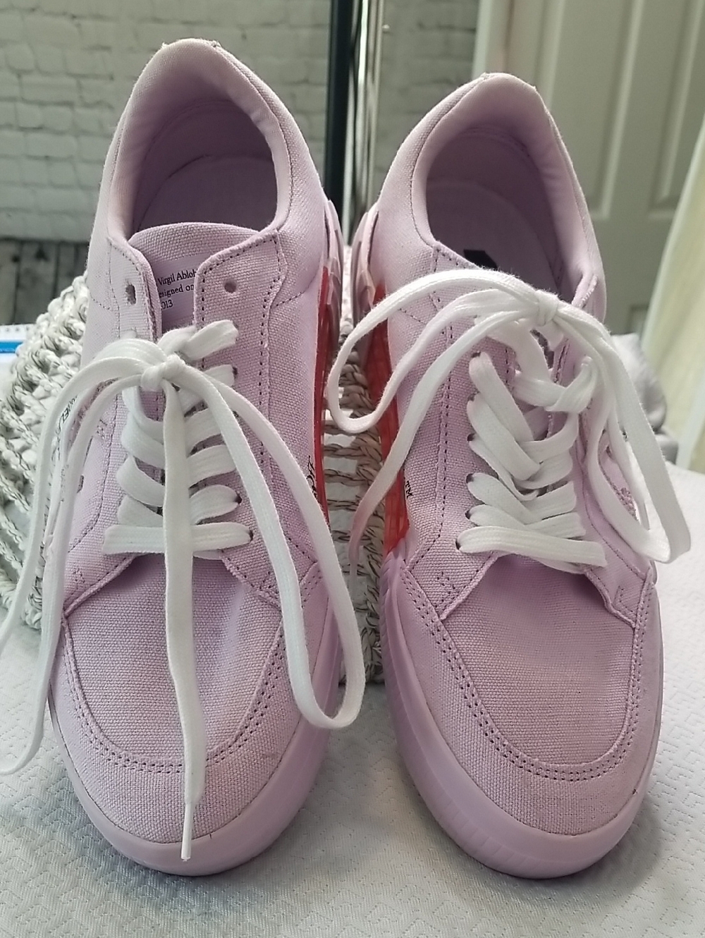 Off White Lavender Womens Tennis Shoe EU 40
